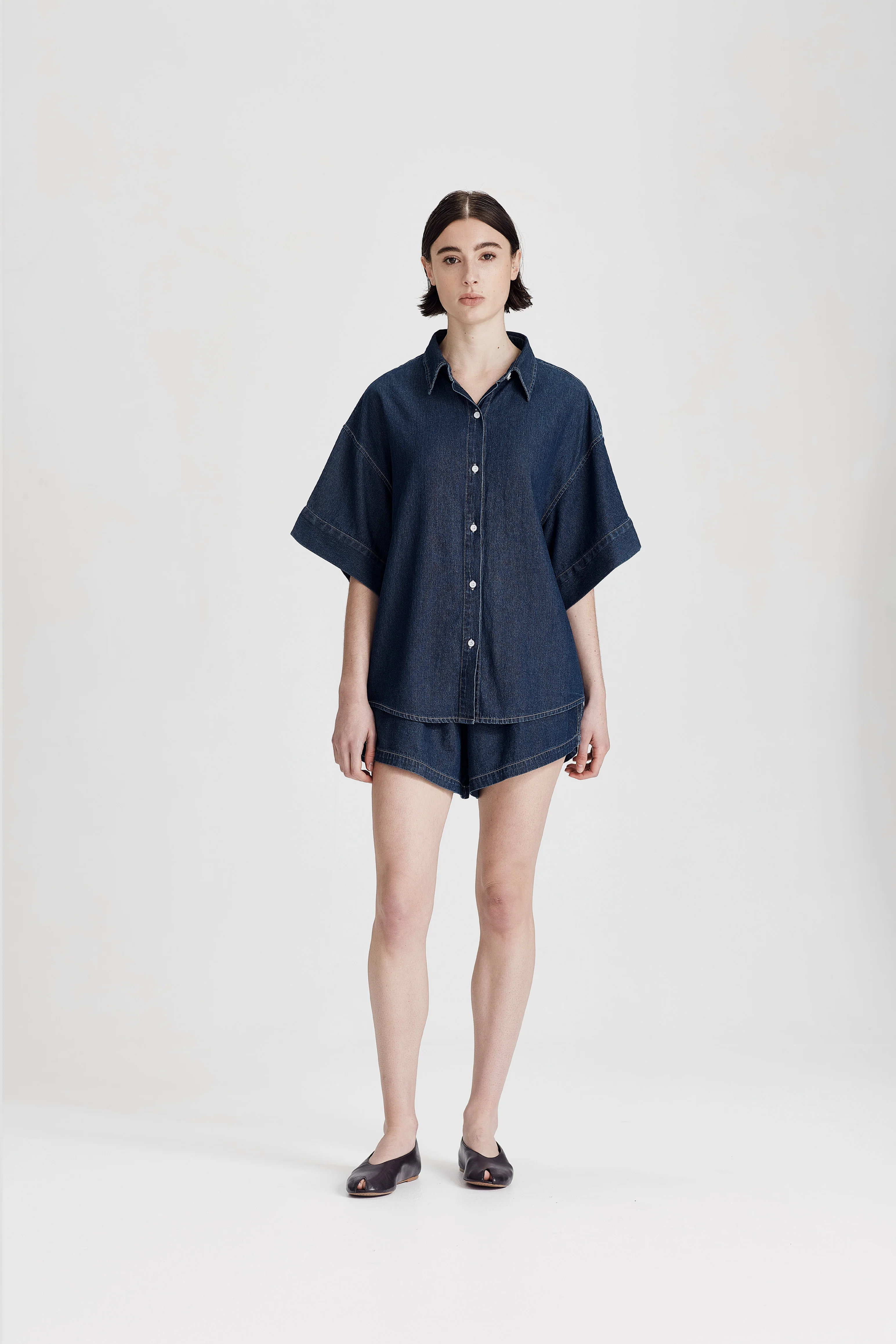 BOYFRIEND SHIRT, DARK CHAMBRAY - Image 4