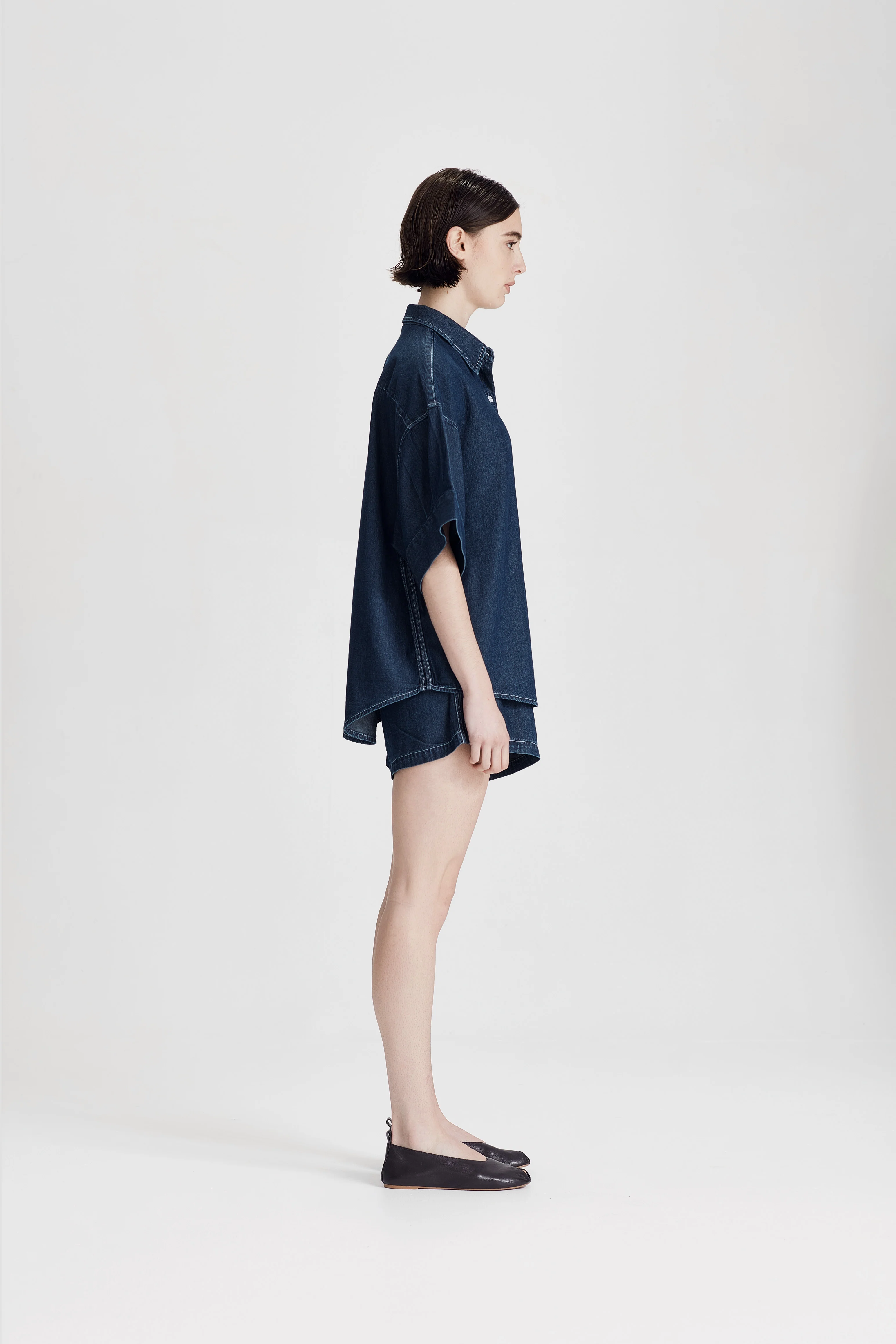 BOYFRIEND SHIRT, DARK CHAMBRAY - Image 5