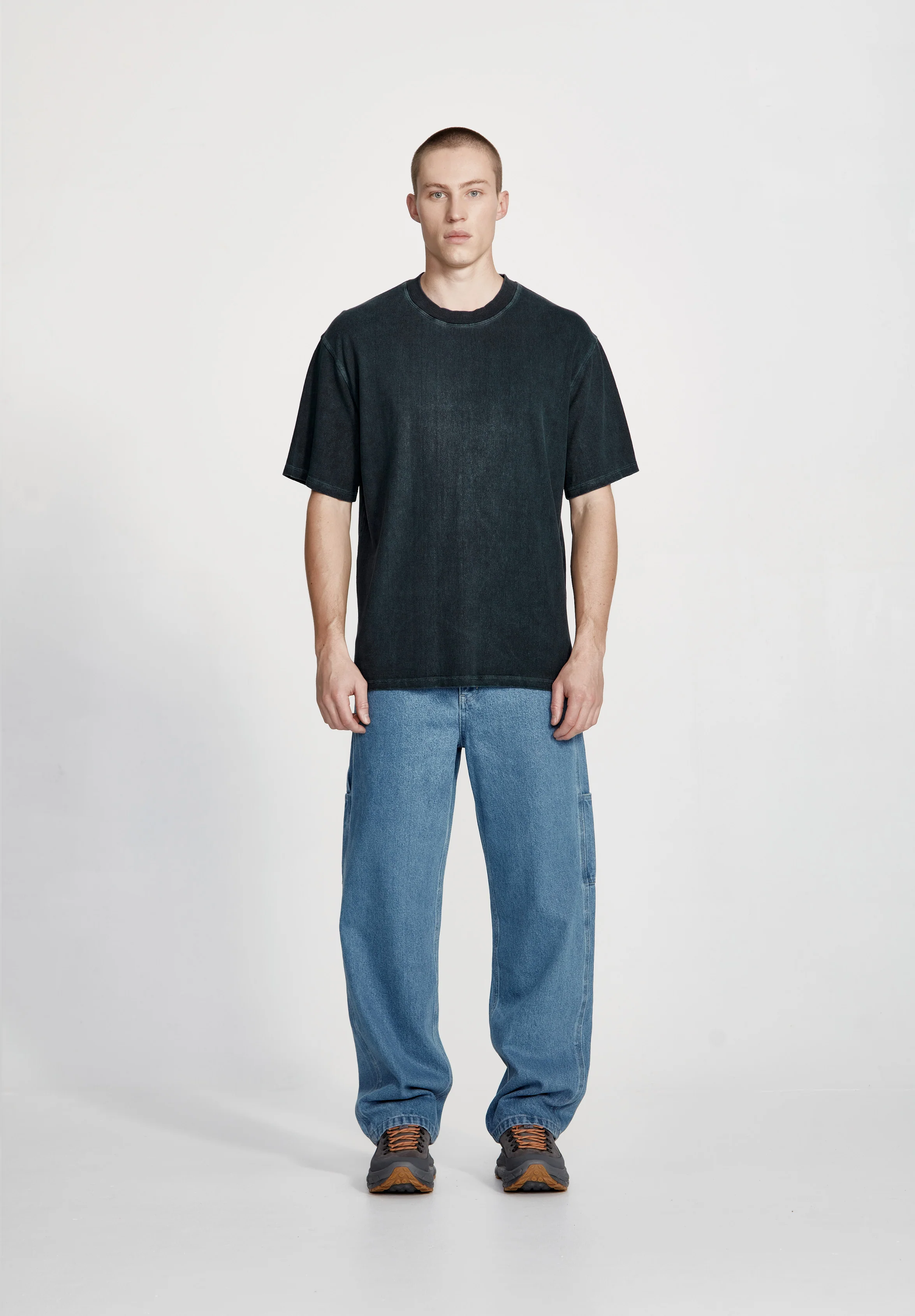 HEMP JERSEY STUDIO TEE, VINTAGE INK - Image 3