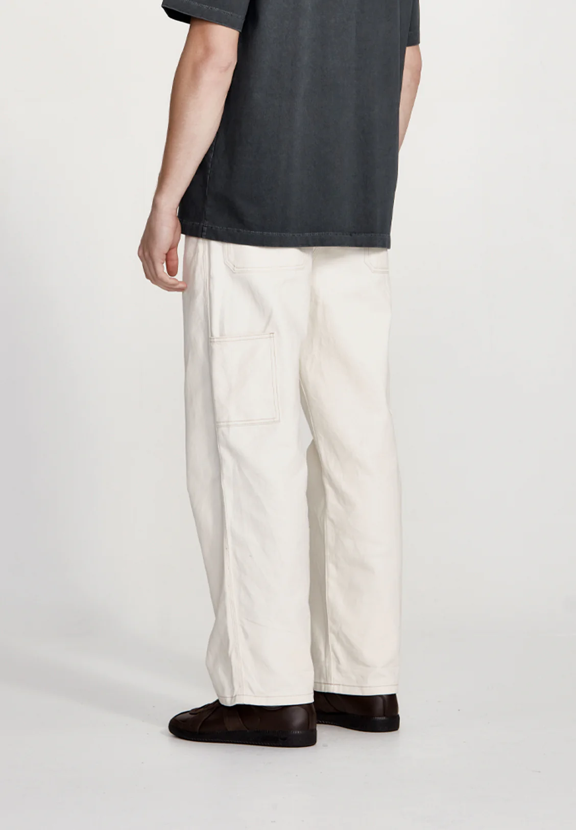 MENS CARPENTER PANT, ECRU - Image 3