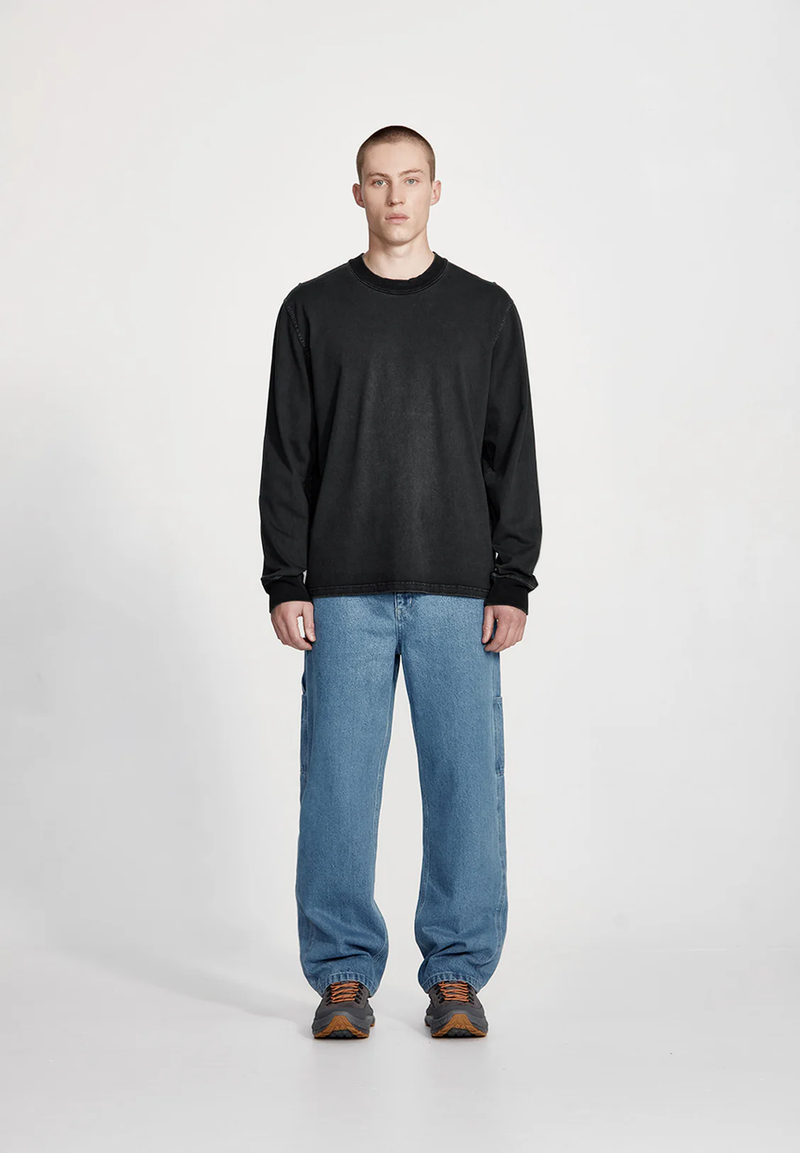 HEAVY LS TEE, VINTAGE BLACK - Image 3