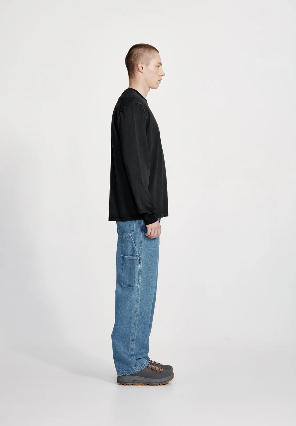 HEAVY LS TEE, VINTAGE BLACK - Image 5