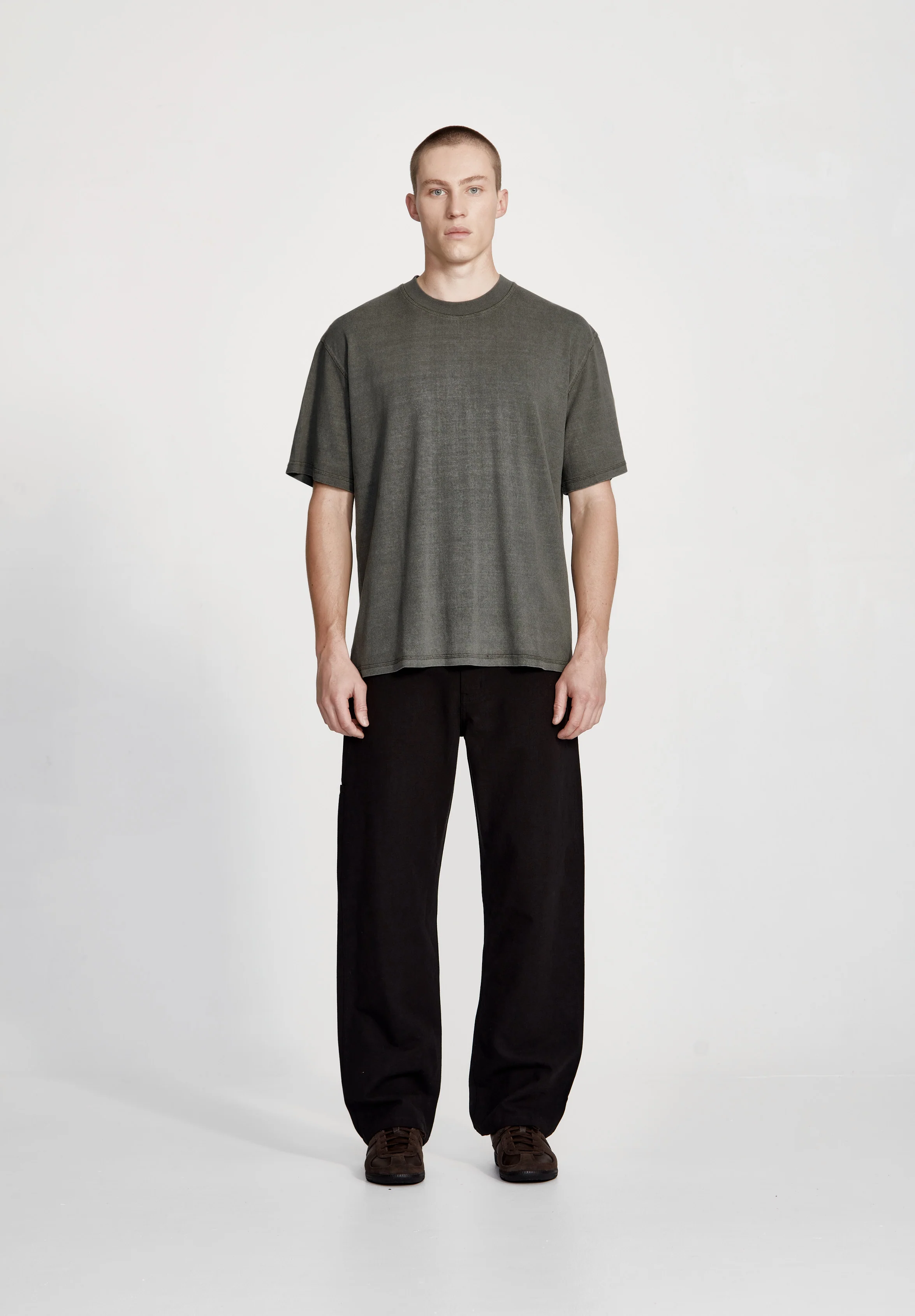 HEMP JERSEY STUDIO TEE, VINTAGE FOG - Image 3