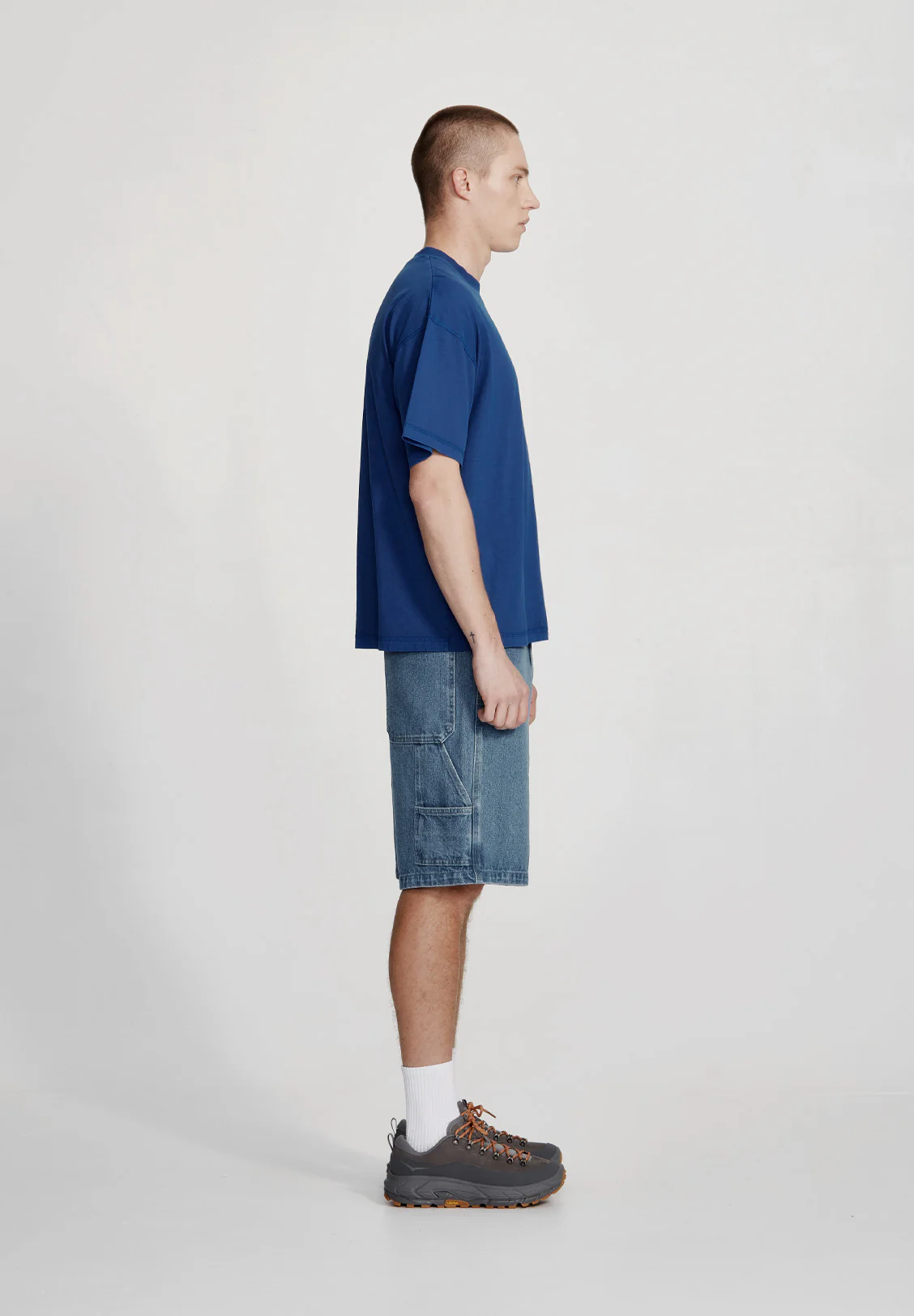 MENS RELAXED TEE, ROYAL - Image 3