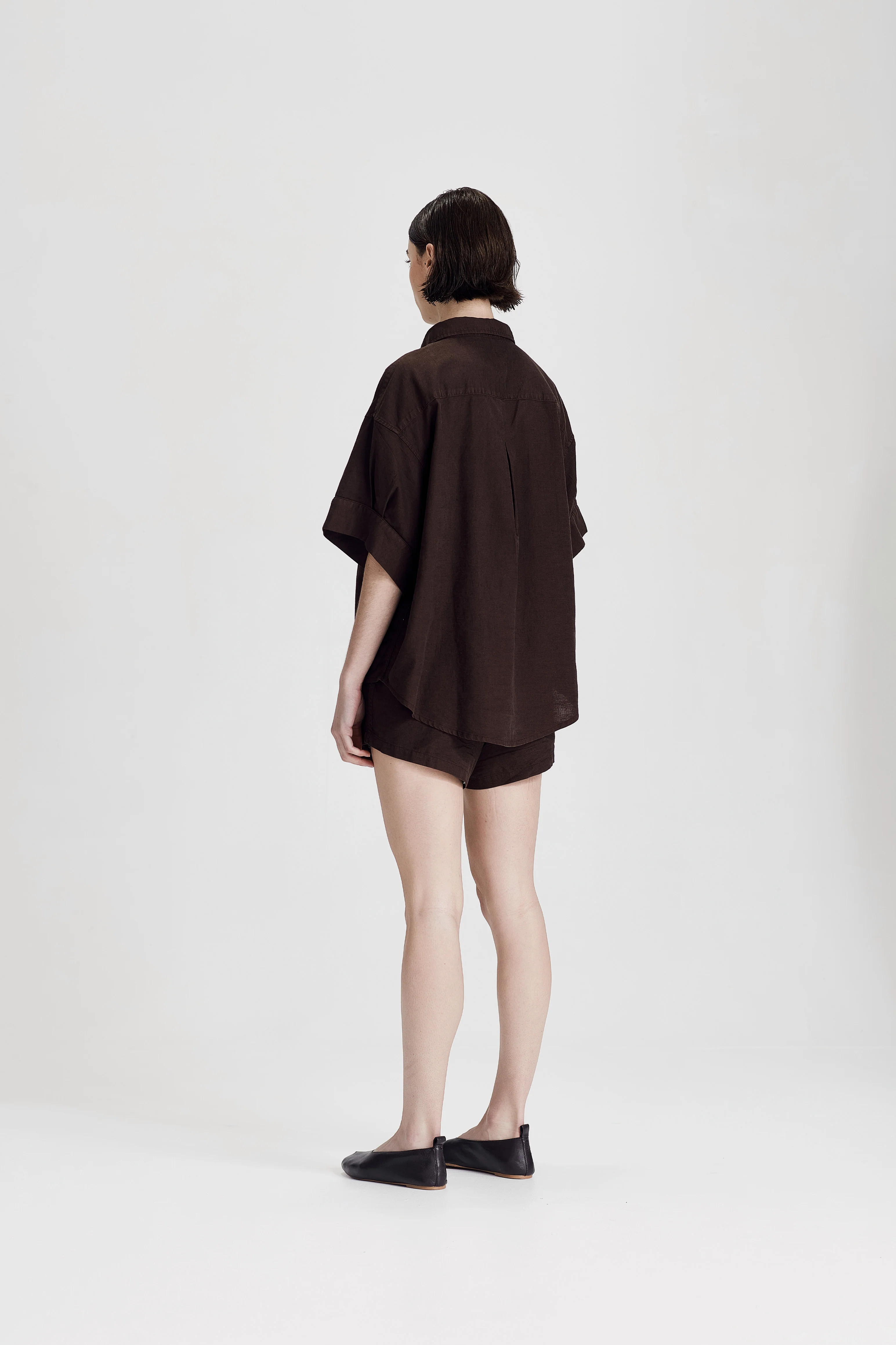 BOYFRIEND SHIRT, COCOA - Image 3