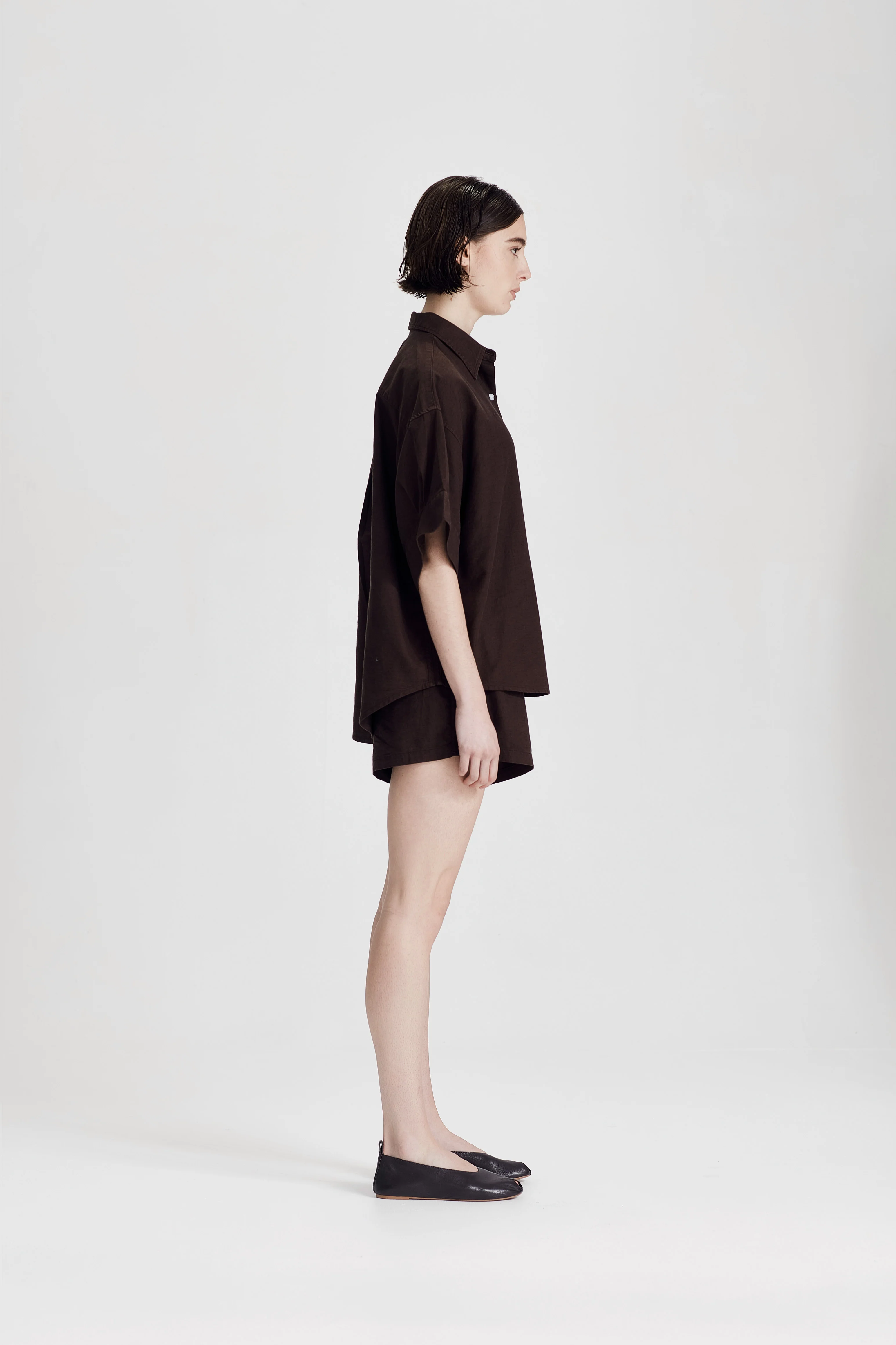 BOYFRIEND SHIRT, COCOA - Image 5
