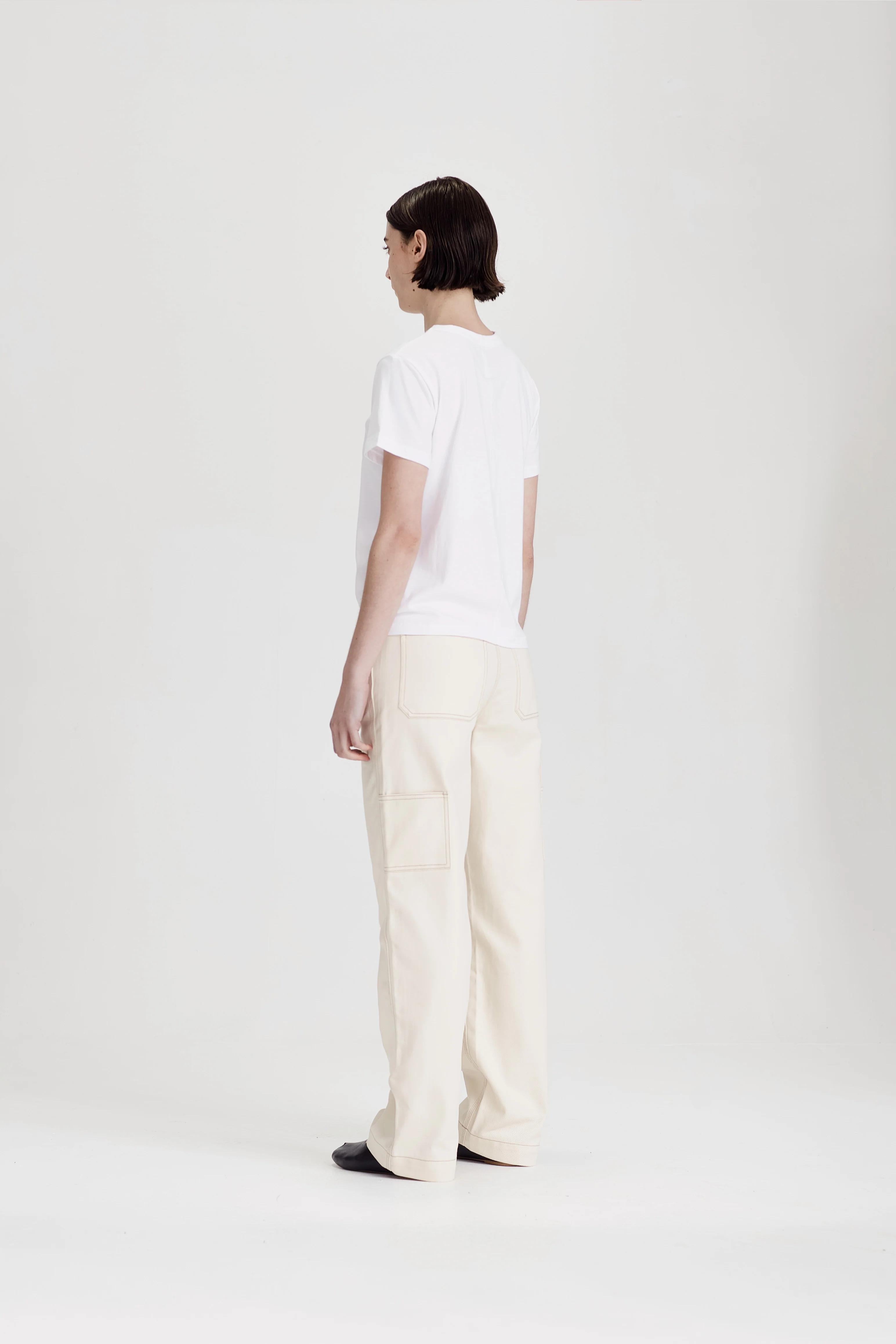 WOMENS CARPENTER PANT, ECRU - Image 3