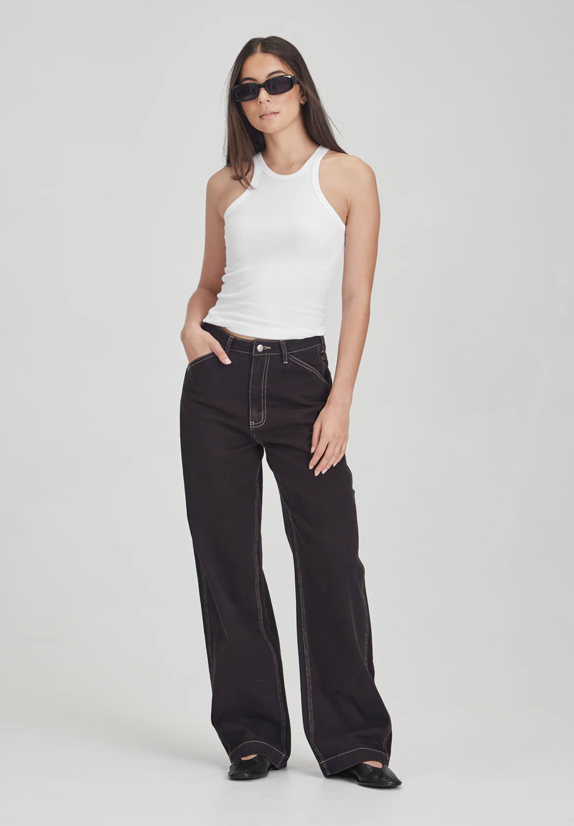 WOMENS CARPENTER PANT, VINTAGE BLACK - Image 2