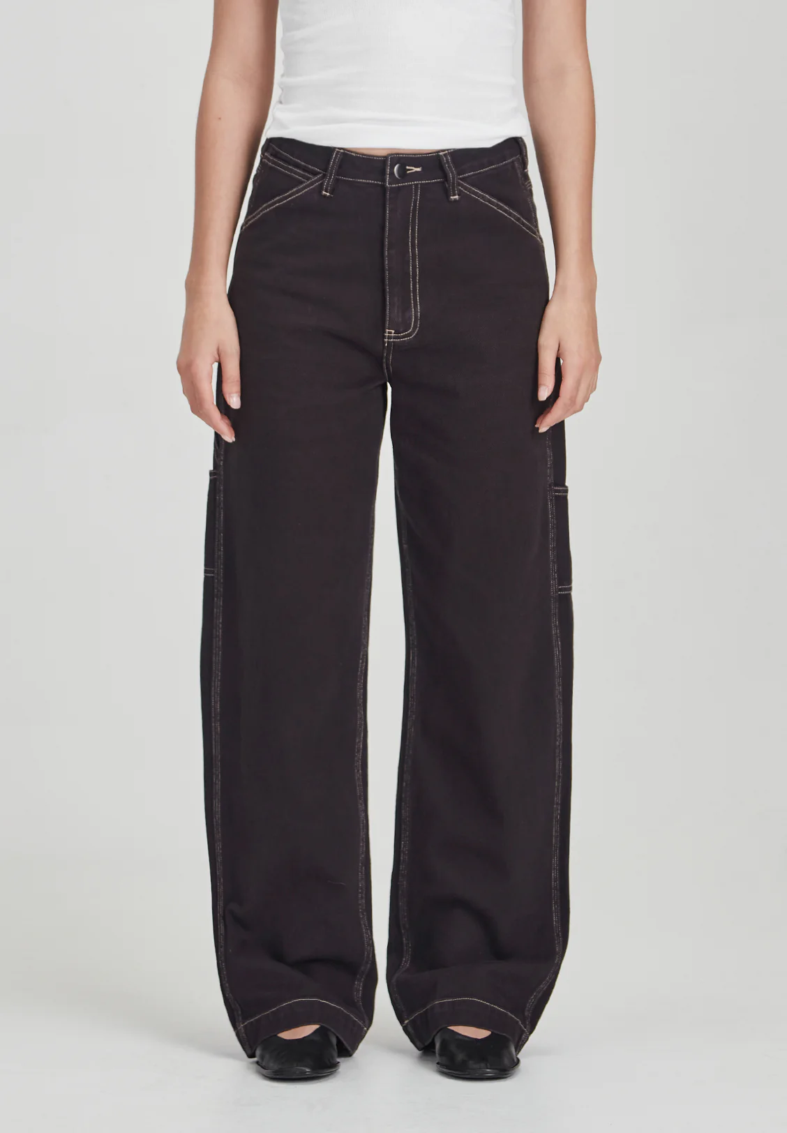 WOMENS CARPENTER PANT, VINTAGE BLACK - Image 3