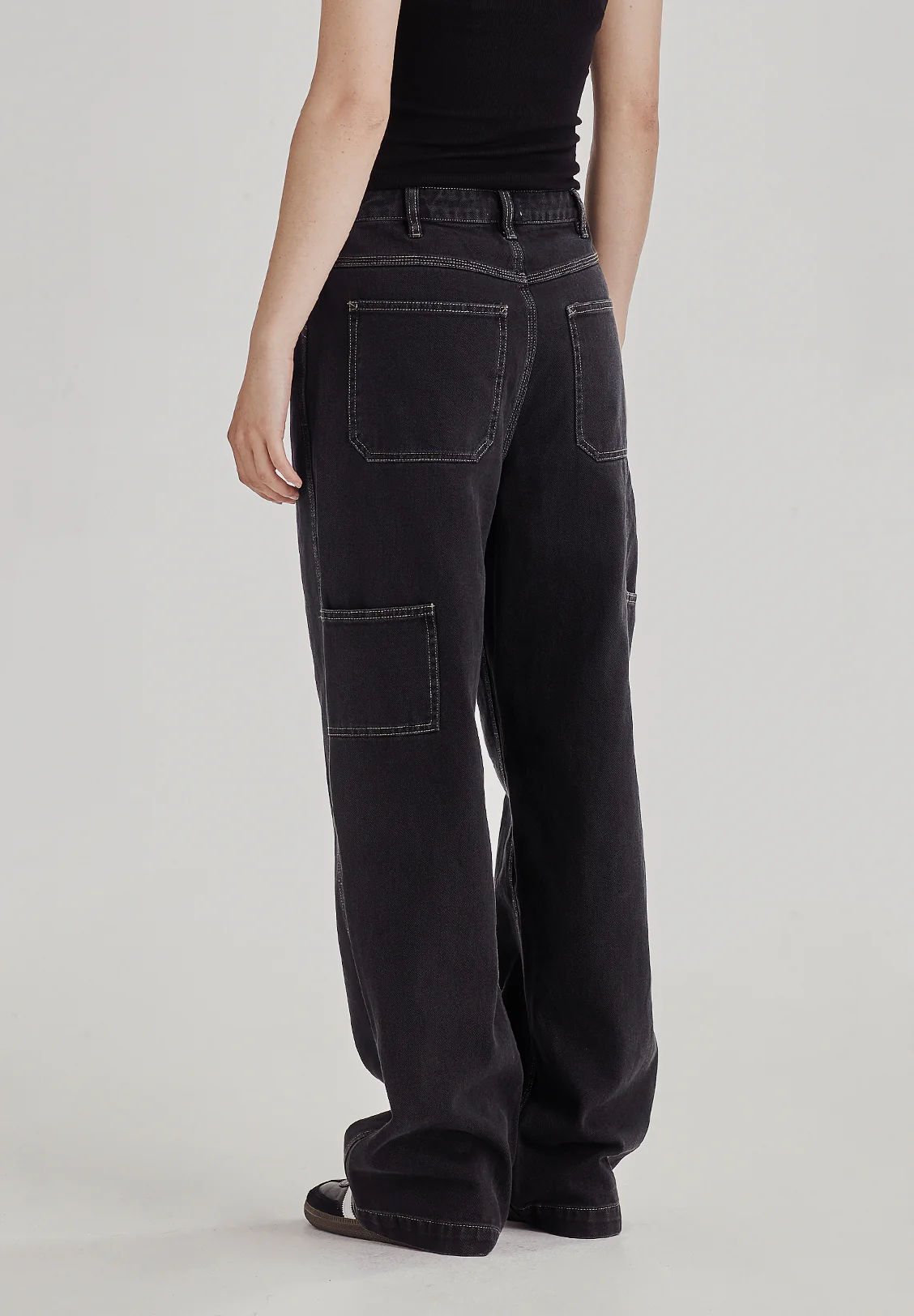 WOMENS CARPENTER PANT, VINTAGE BLACK - Image 6