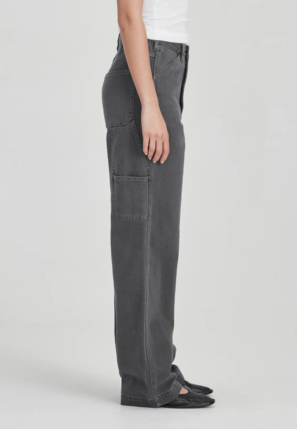 WOMENS CARPENTER PANT, VINTAGE GREY - Image 3
