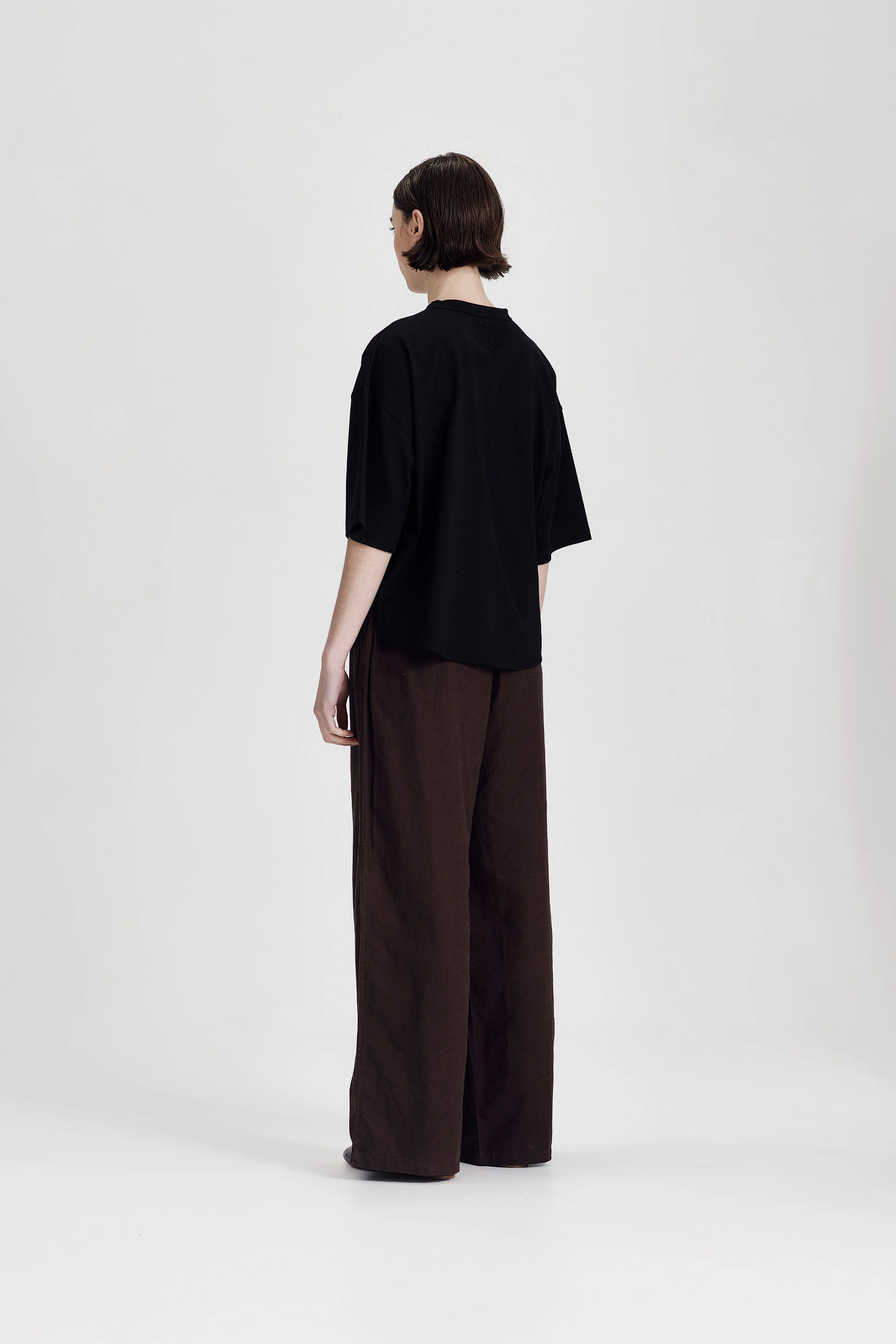 HEAVY BOXY TEE, BLACK - Image 3