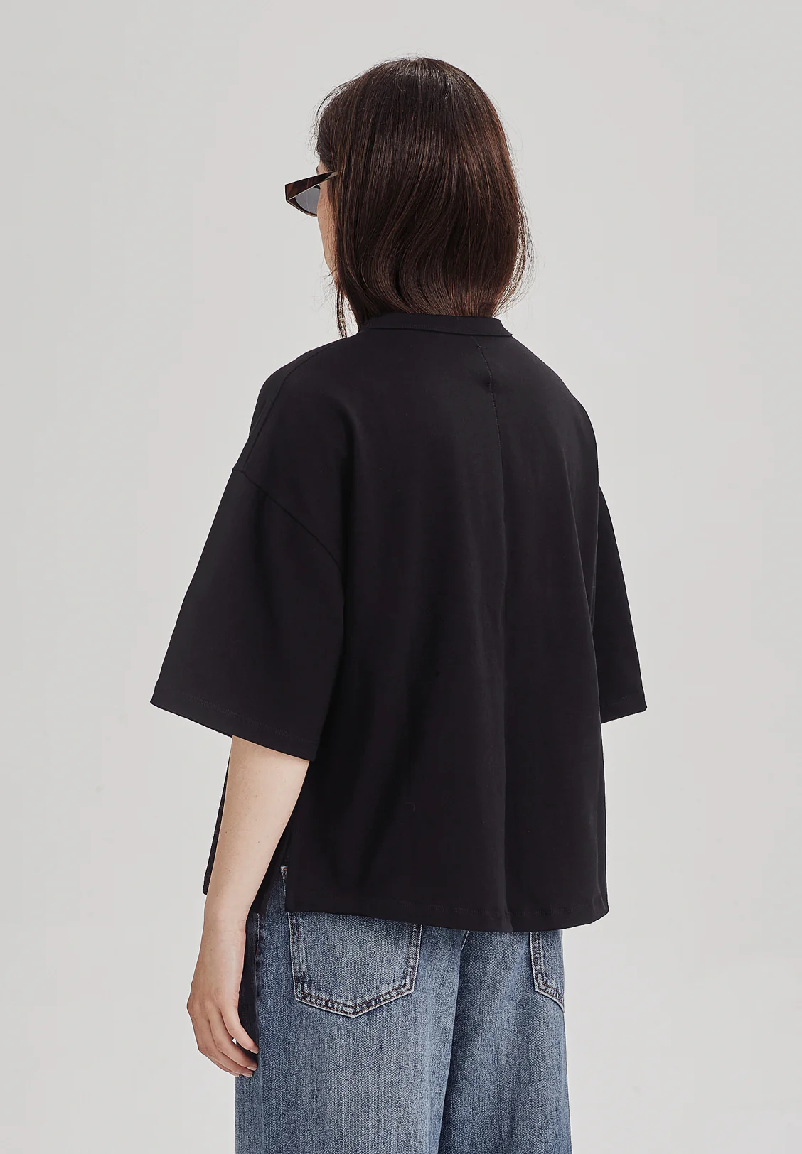 HEAVY BOXY TEE, BLACK - Image 5