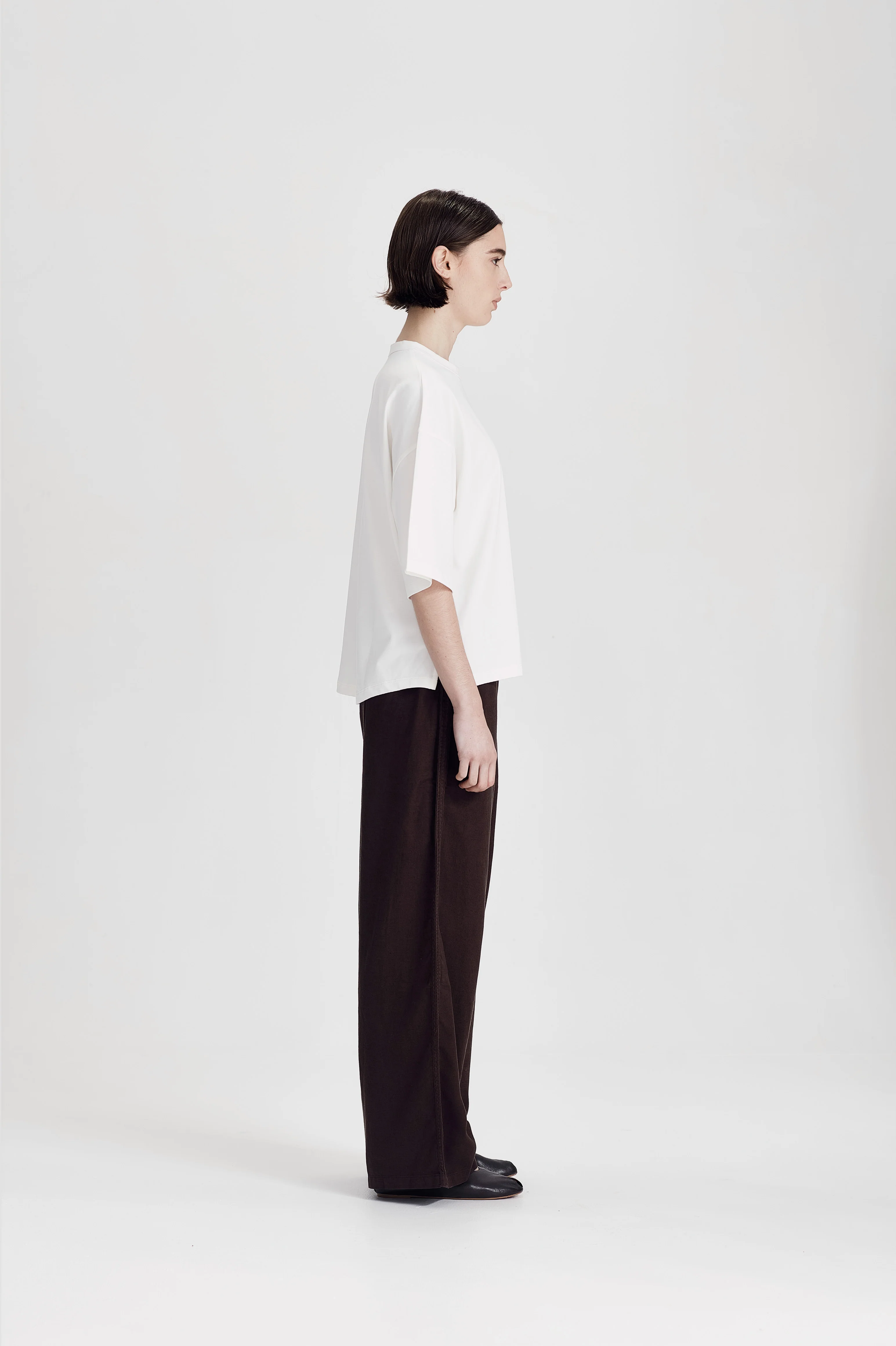 HEAVY BOXY TEE, WHITE - Image 4