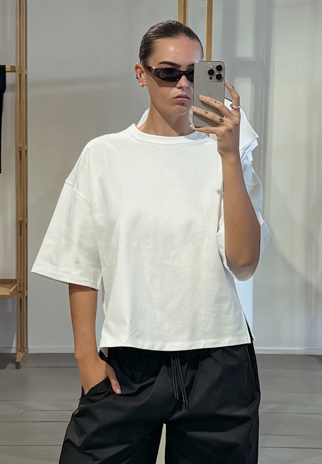 HEAVY BOXY TEE, WHITE - Image 5