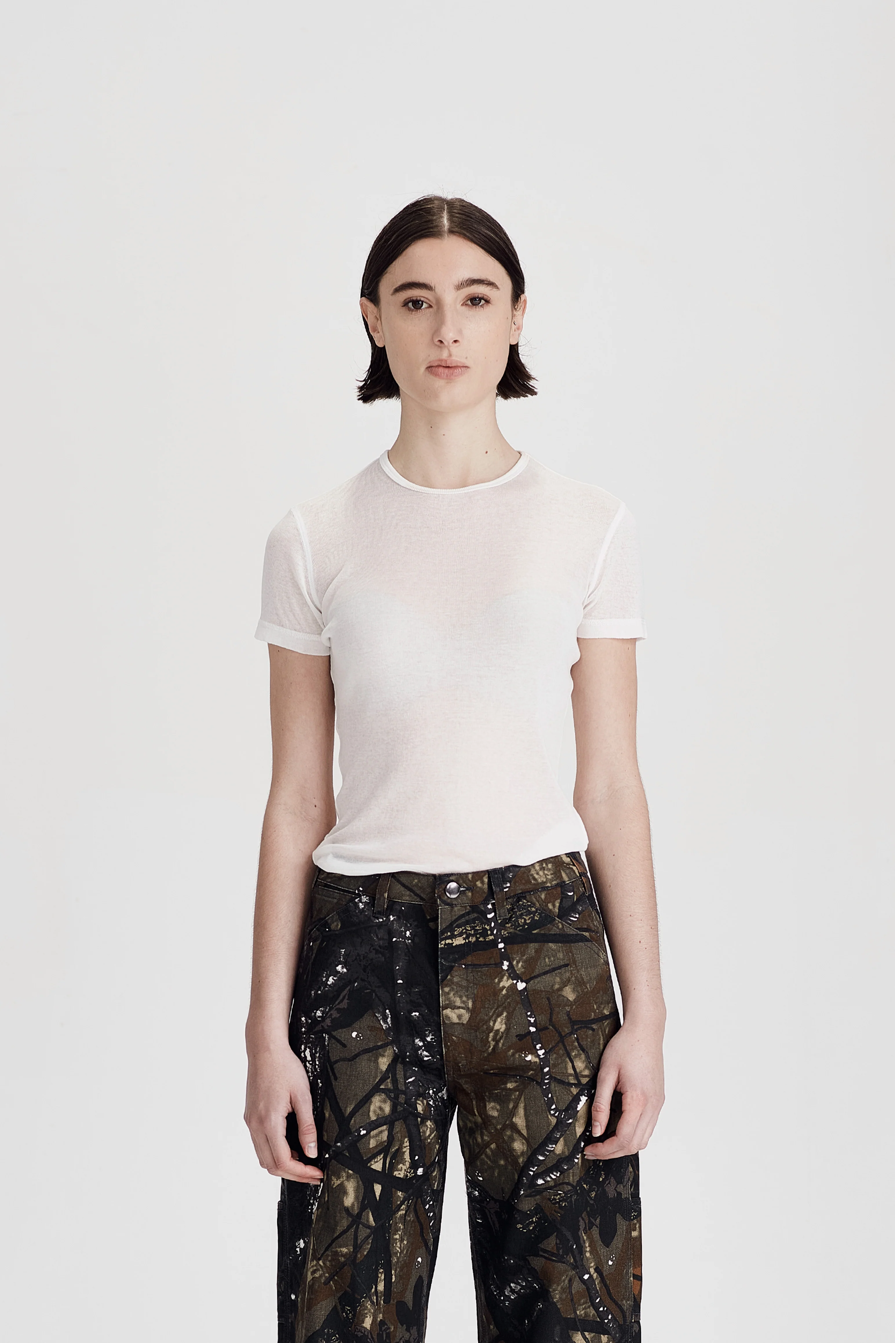 ULTRAFINE SS LAYER TEE, WHITE - Image 5